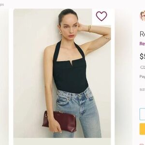 Reformation Arwen  Knit Top